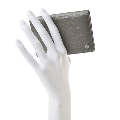 Balenciaga Agneau Arena Nappa Glover Flap Card Case Gris Fumee 2 of 10