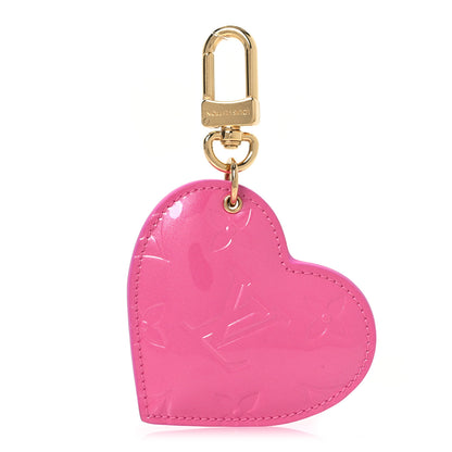 Louis Vuitton Vernis See Your Love Heart Key Holder Bag Charm Pink 1 of 6