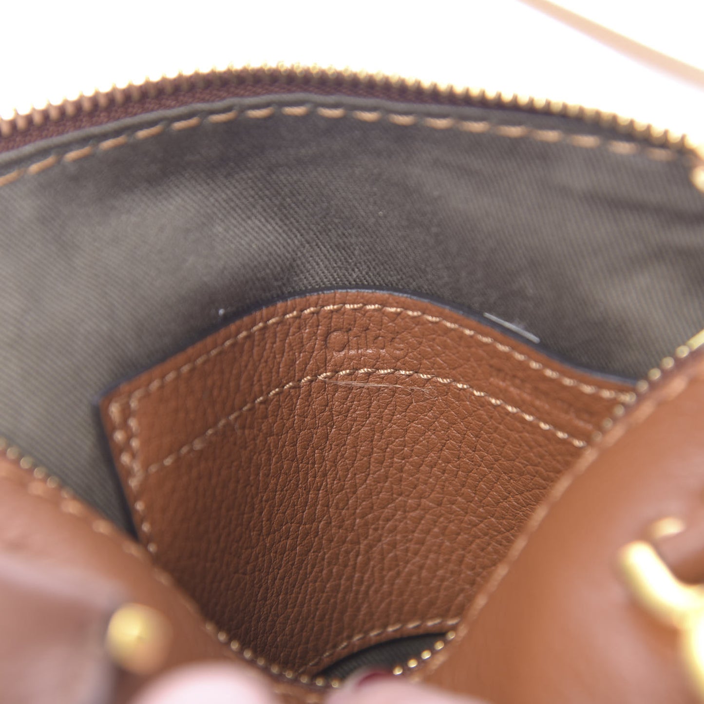 Calfskin Mini Marcie Satchel Tan