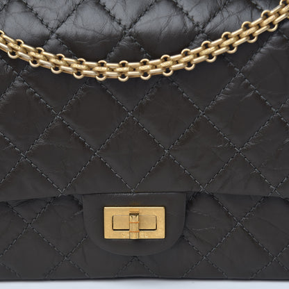 Chanel Aged Calfskin Quilted 2.55 Reissue 226 Flap Dark Khaki 8 of 11
