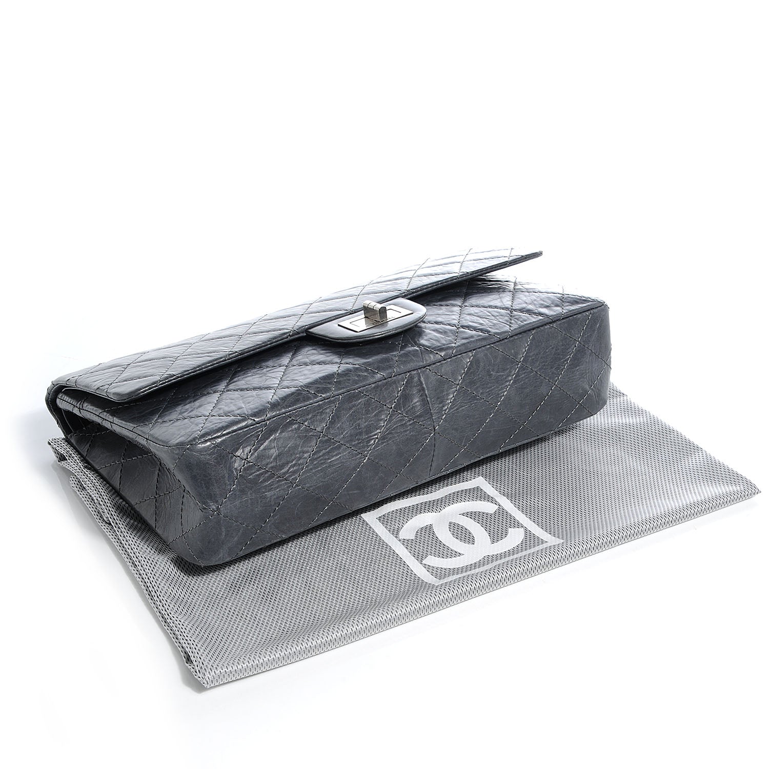 Chanel Aged Calfskin 50th Anniversary 2.55 Reissue 227 Flap Grey 4 of 8