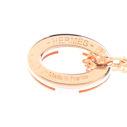 Hermes Lacquered Rose Gold Mini Pop H Pendant Necklace Black 6 of 7