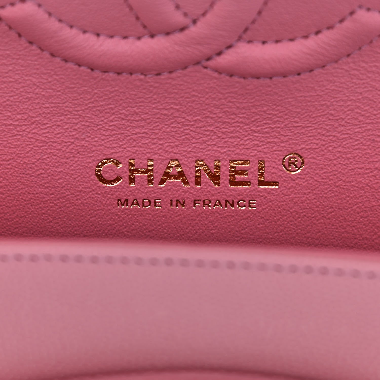 Chanel Caviar Flat Chevron Quilted Medium Double Flap Pink 7 of 8