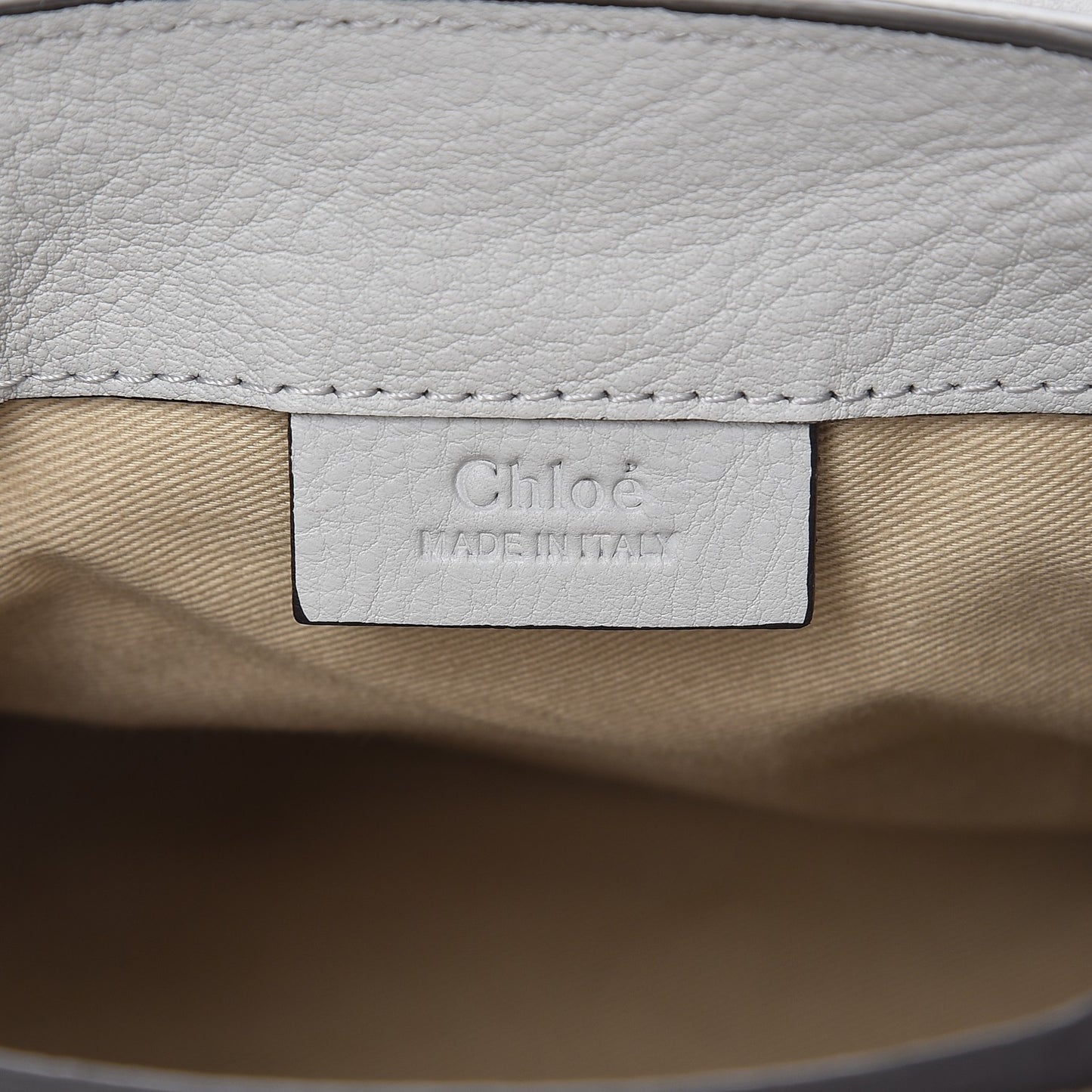 Suede Calfskin Mini Faye Backpack Airy Grey