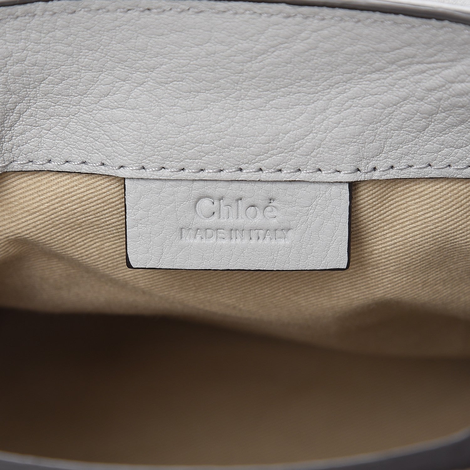 Chloe Suede Calfskin Mini Faye Backpack Airy Grey 6 of 8