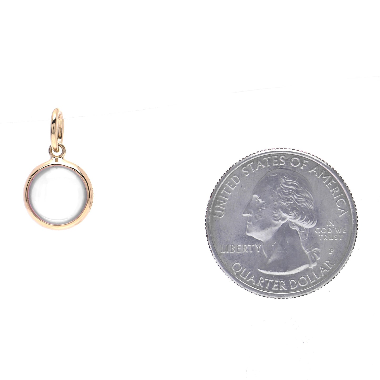 18K Yellow Gold Rose Quartz Paloma Picasso Dot Charm