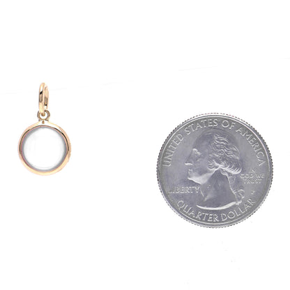 Tiffany 18K Yellow Gold Rose Quartz Paloma Picasso Dot Charm 2 of 3
