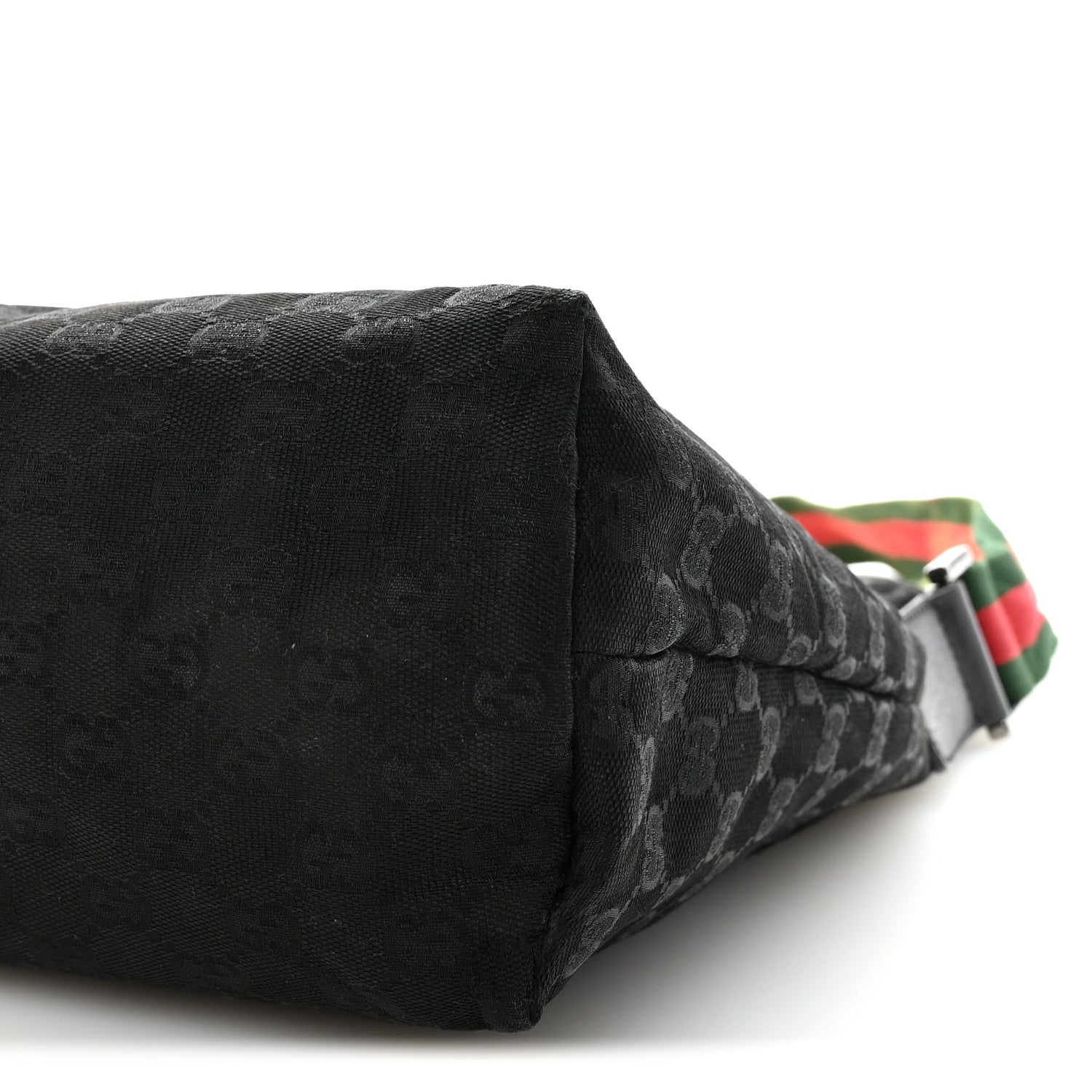 Gucci Monogram Web Medium Flat Messenger Bag Black 10 of 10