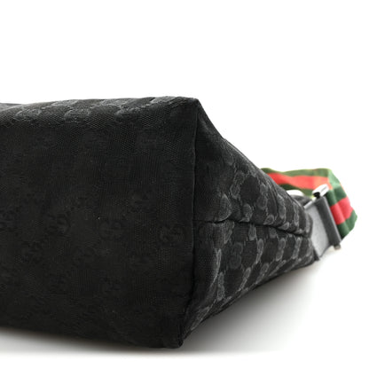 Gucci Monogram Web Medium Flat Messenger Bag Black 10 of 10