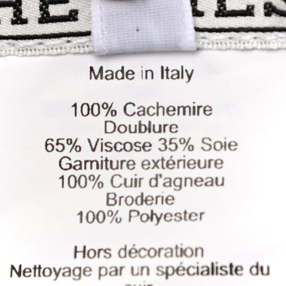 Hermes Cashmere Lambskin Saint-Honore Charms Beret 57 Charbon 8 of 9