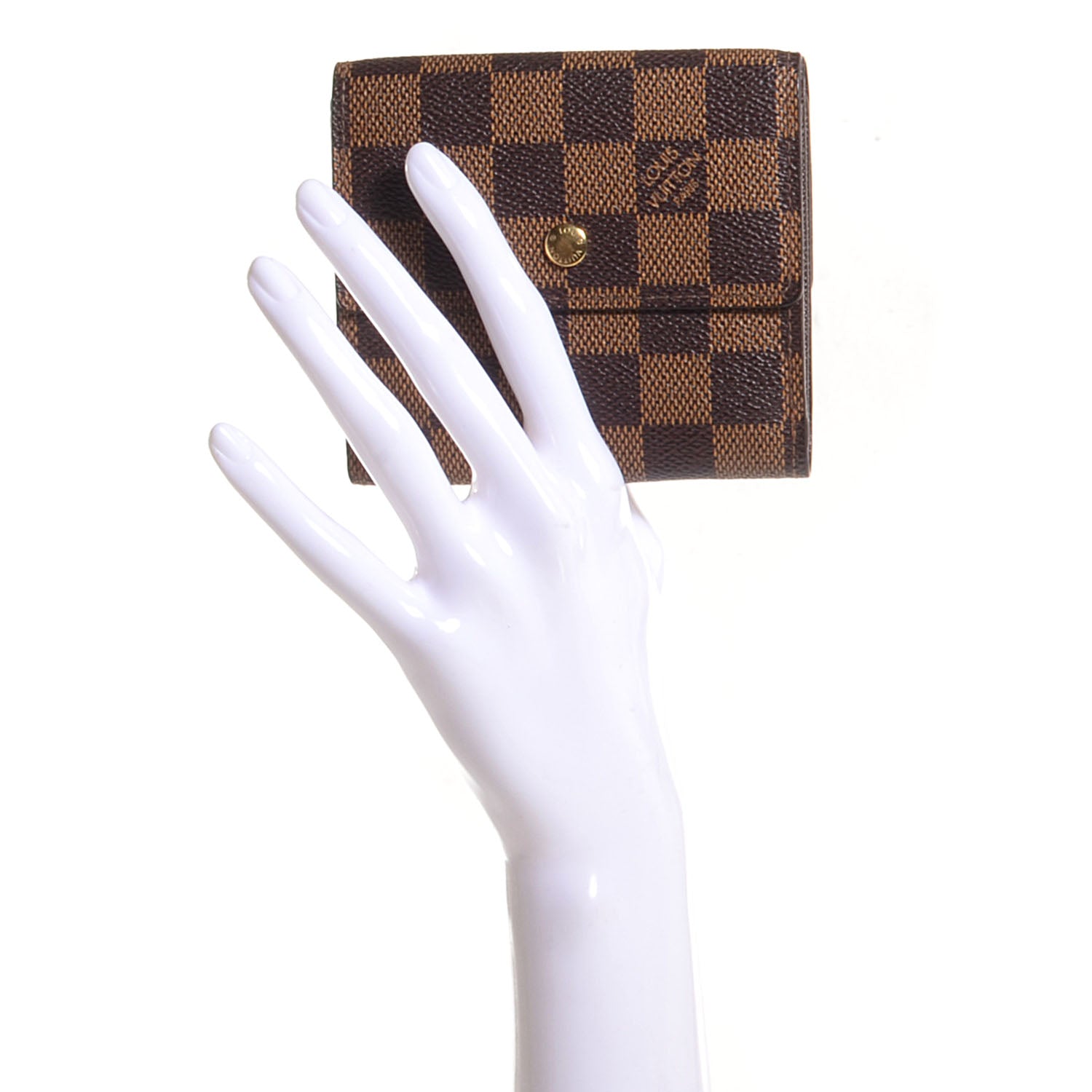 Louis Vuitton Damier Ebene Elise Wallet 2 of 7
