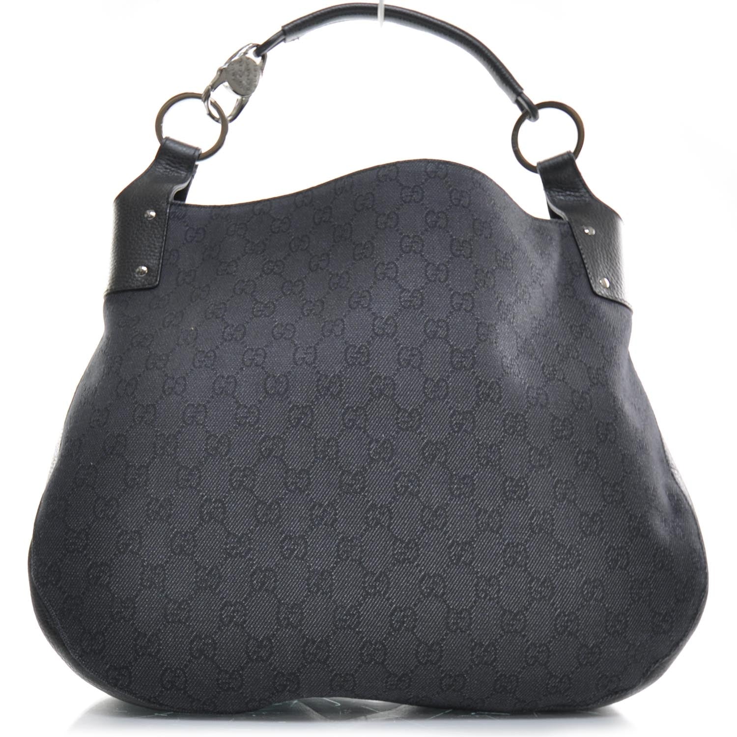 Gucci Denim Monogram Hobo 1 of 10