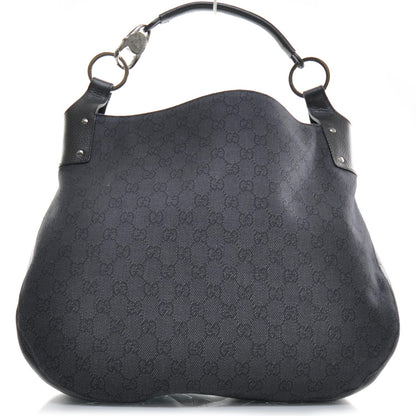 Gucci Denim Monogram Hobo 1 of 10