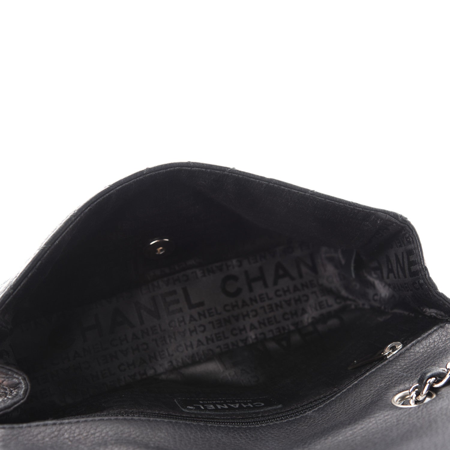 Chanel Deerskin Quilted East West Flap Black 5 of 10