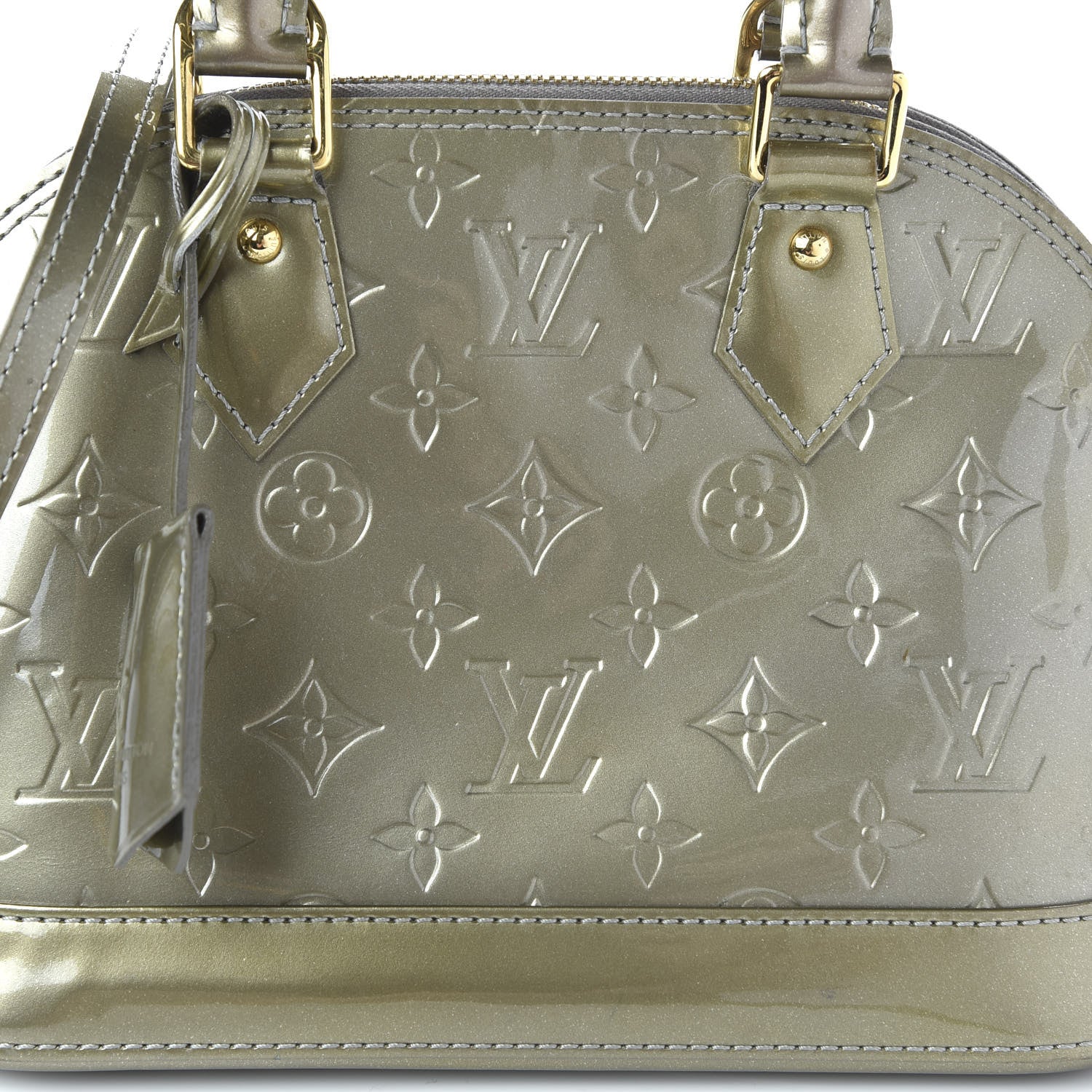 Louis Vuitton Vernis Alma BB Givre 9 of 9
