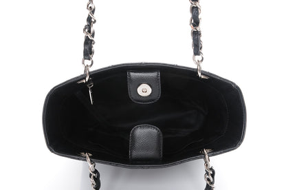 Chanel Caviar Quilted Petit Shopping Tote PST Black 5 of 7