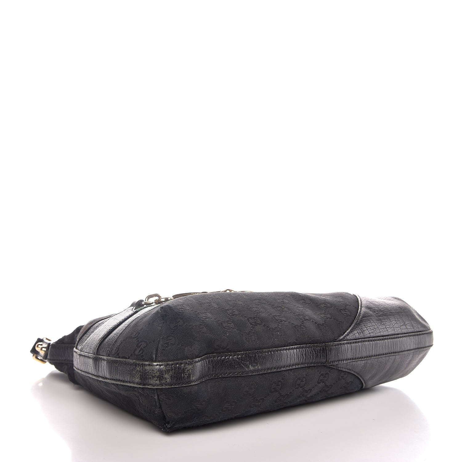Gucci Monogram Web Hasler Hobo Black 4 of 14