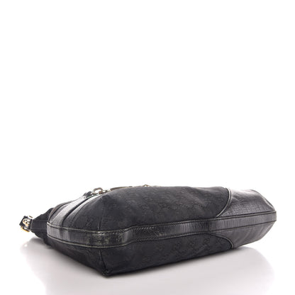 Gucci Monogram Web Hasler Hobo Black 4 of 14