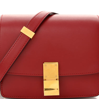 Celine Smooth Calfskin Small Classic Box Flap Bag Red 8 of 13