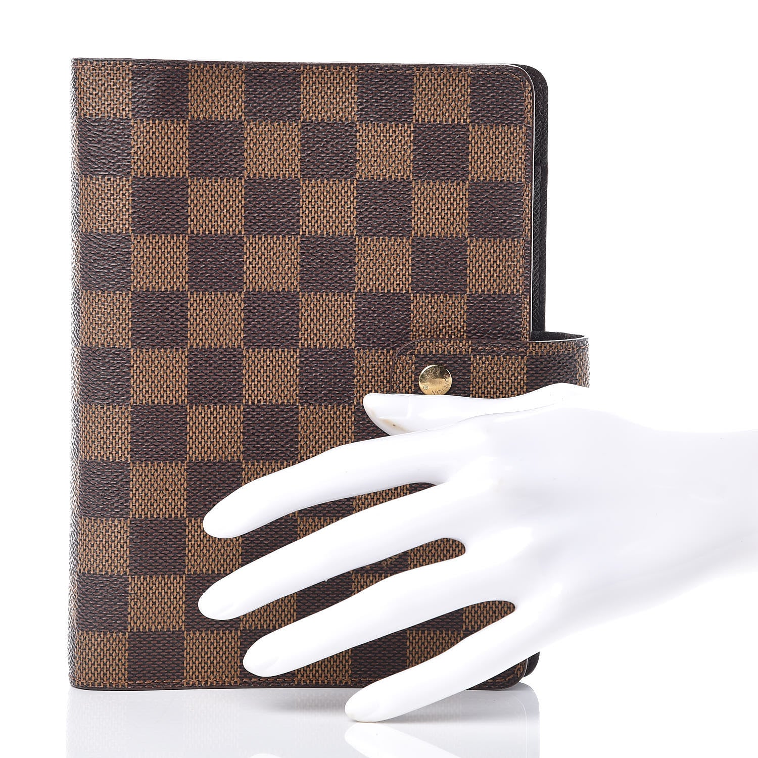 Louis Vuitton Damier Ebene Medium Ring Agenda Cover 2 of 8