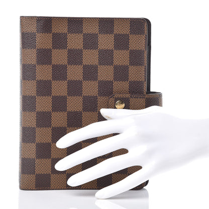 Louis Vuitton Damier Ebene Medium Ring Agenda Cover 2 of 8