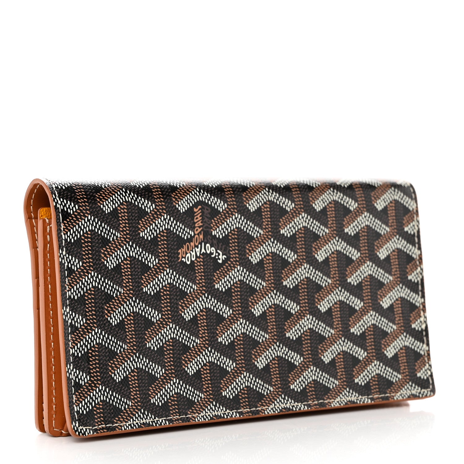 Goyard Goyardine Richelieu Wallet Black Gold 3 of 8