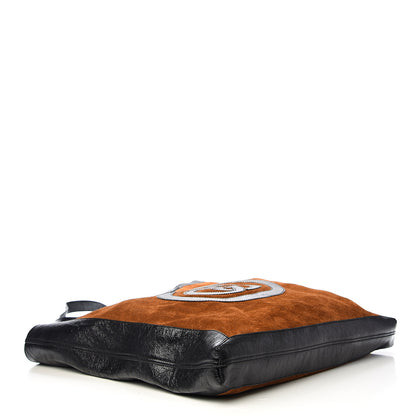 Gucci Suede Large Ophidia Vertical Shopping Tote Chestnut 4 of 13