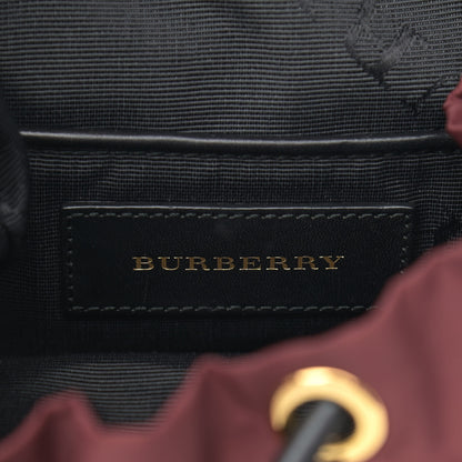 Burberry Nylon Small Crossbody Rucksack Backpack Canvas Burgundy Red 5 of 10