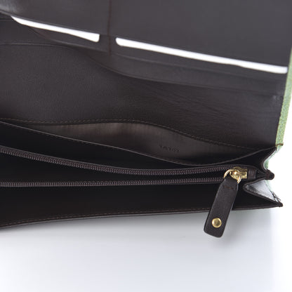 Loewe Grained Calfskin Continental Wallet Green 5 of 9