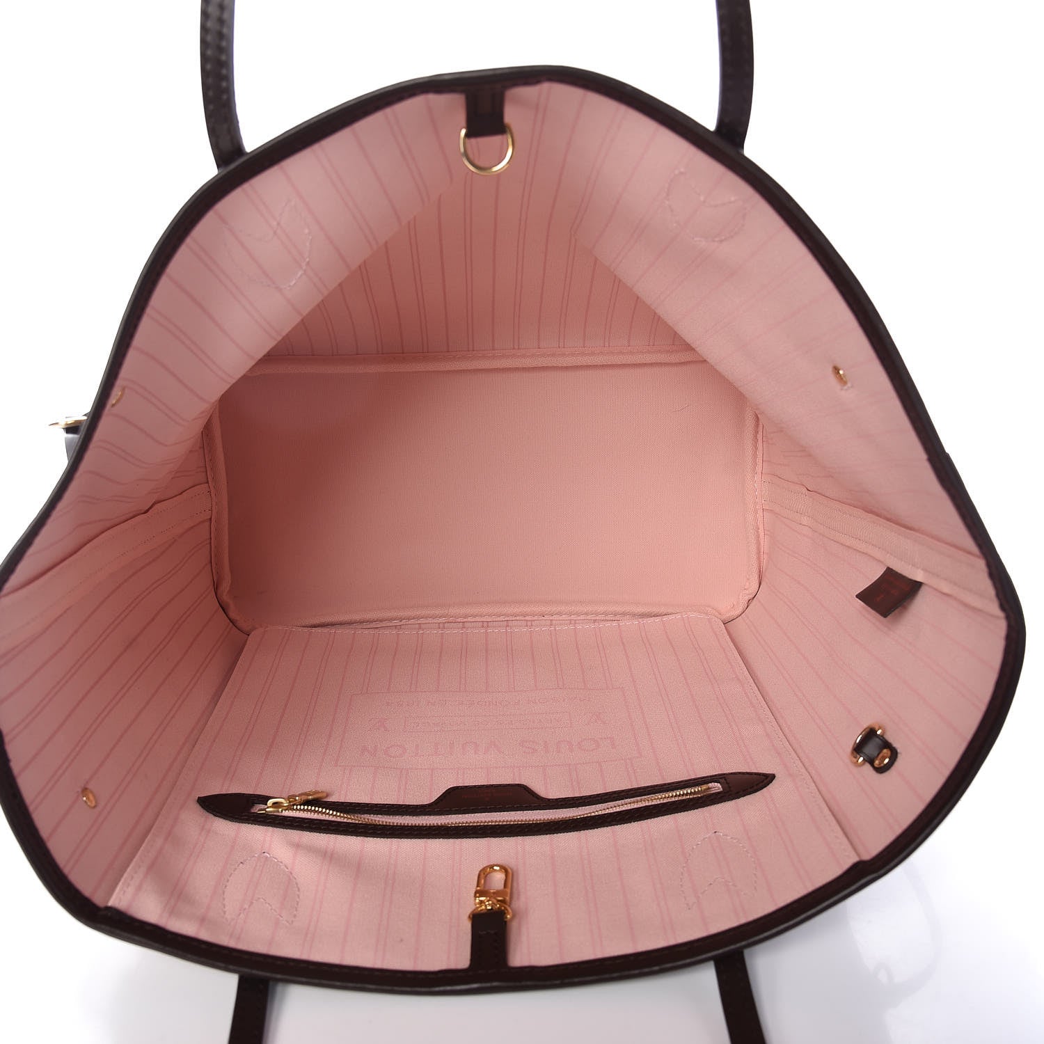 Louis Vuitton Damier Ebene Neo Neverfull MM Rose Ballerine 6 of 12