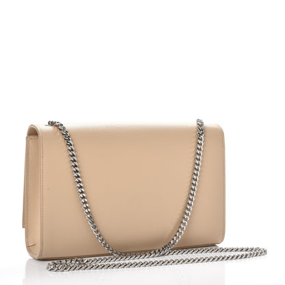 Saint Laurent Grain De Poudre Medium Monogram Kate Satchel Nude Powder 3 of 10