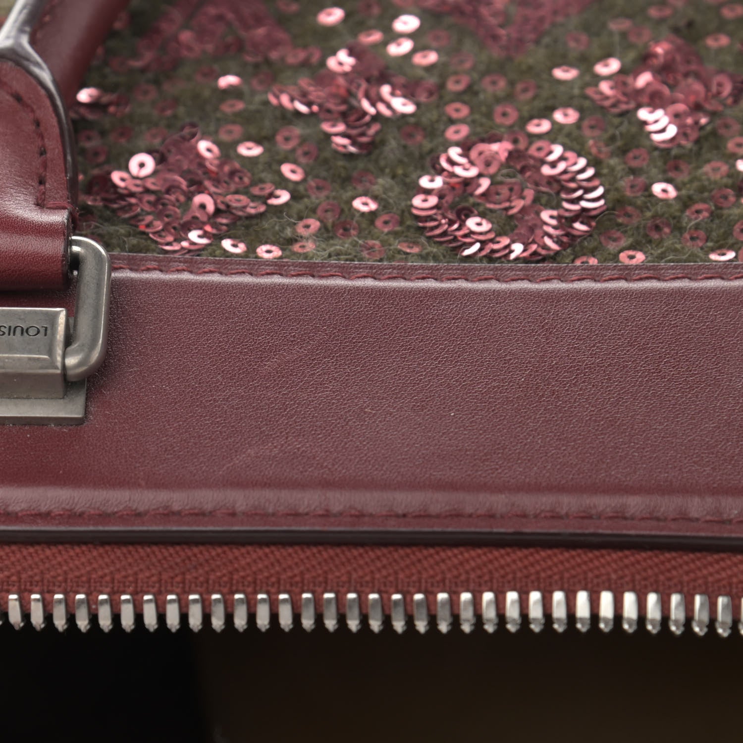 Louis Vuitton Sequin Monogram Sunshine Express Speedy Burgundy 13 of 15