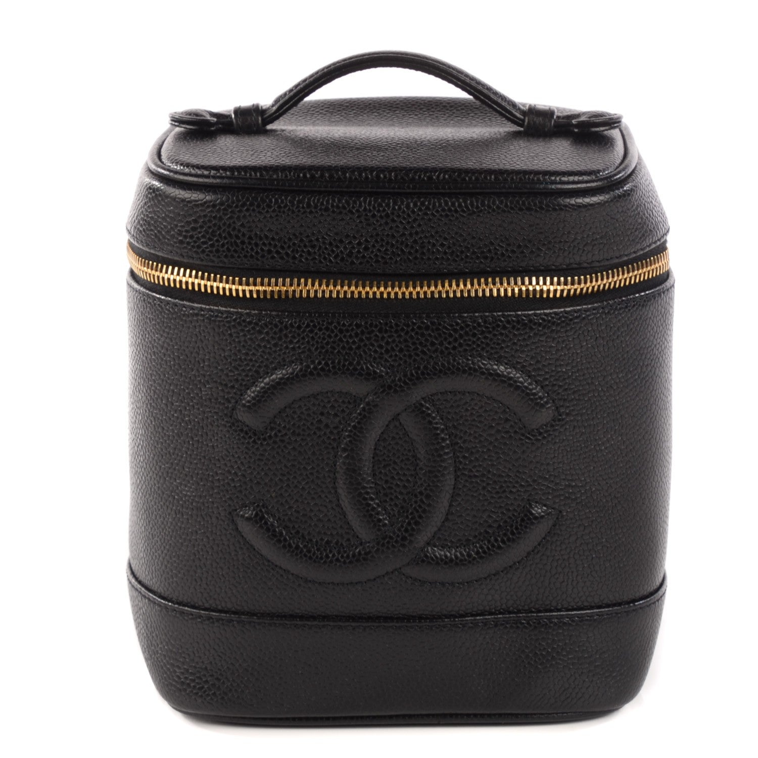 Chanel Caviar Vanity Cosmetic Case Black 1 of 9