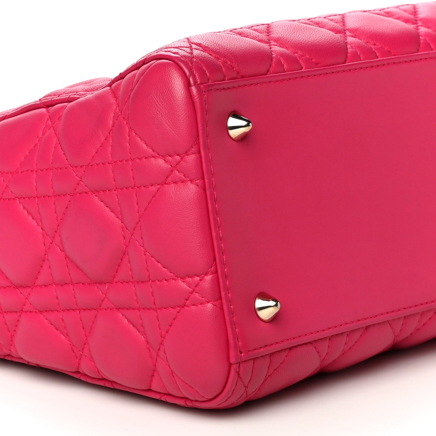 Lambskin Cannage Medium Lady Dior Pink
