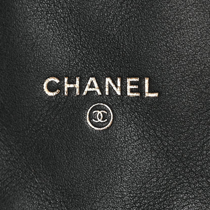 Chanel Calfskin Quilted Coco Mail Clutch With Chain Black 6 of 11