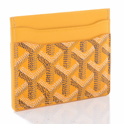 Goyard Goyardine Saint Sulpice Card Holder Yellow 3 of 7