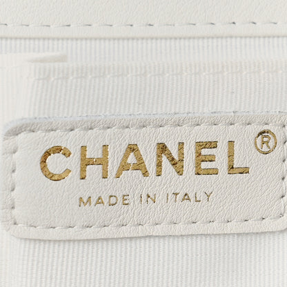 Chanel Lambskin Quilted Large Duma Drawstring Backpack White 7 of 9