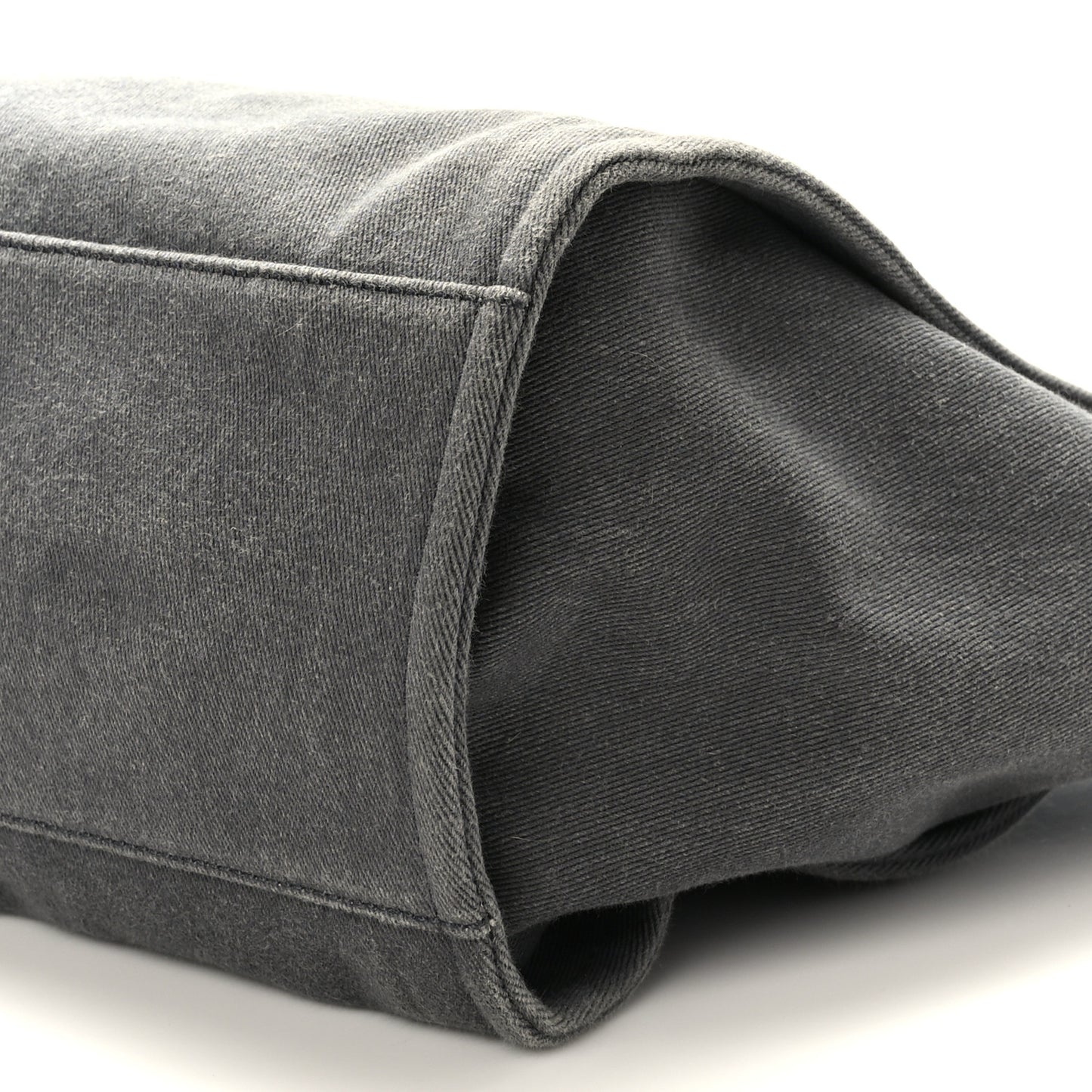 Canvas Sequin Medium Deauville Tote Charcoal