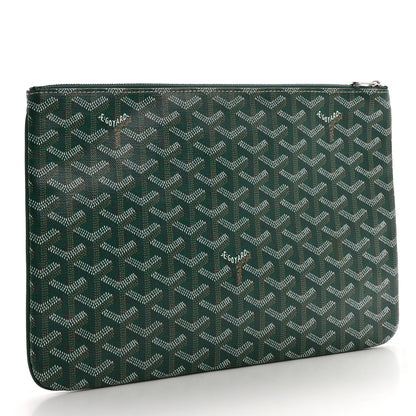 Goyard Goyardine Senat Pochette MM Green 3 of 9