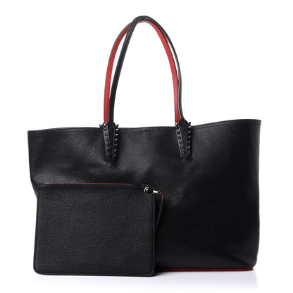 Christian Louboutin Calfskin Spikes East West Cabata Tote Black 1 of 13