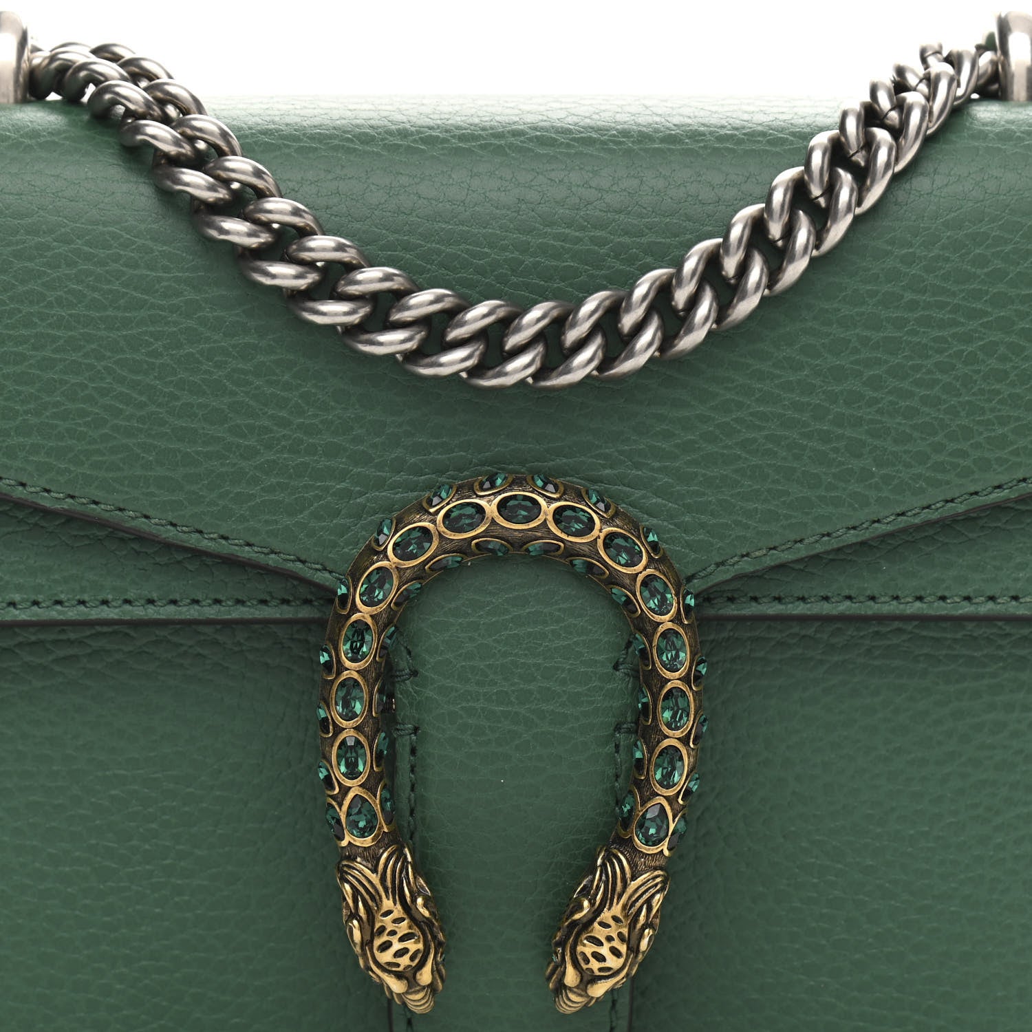 Gucci Calfskin Mini Dionysus Shoulder Bag Emerald 9 of 12