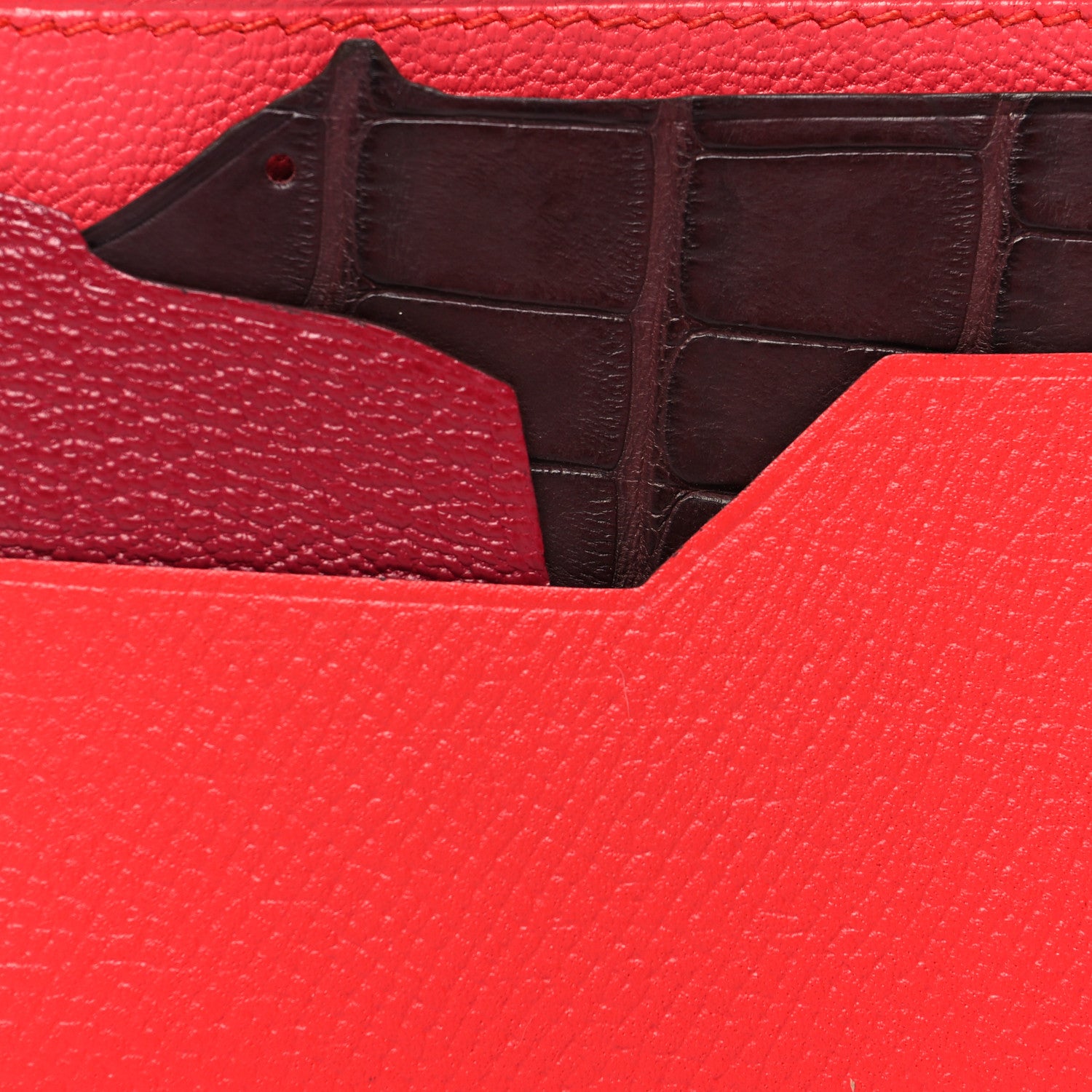 Hermes Epsom Chevre Mysore Matte Alligator Histoire Naturelle Petit H Card Holder 7 of 7
