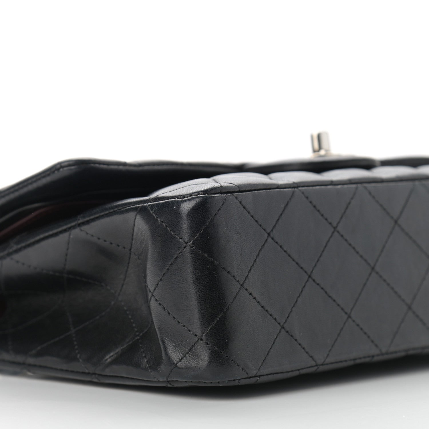 Chanel Lambskin Quilted Medium Double Flap Black 5 of 12