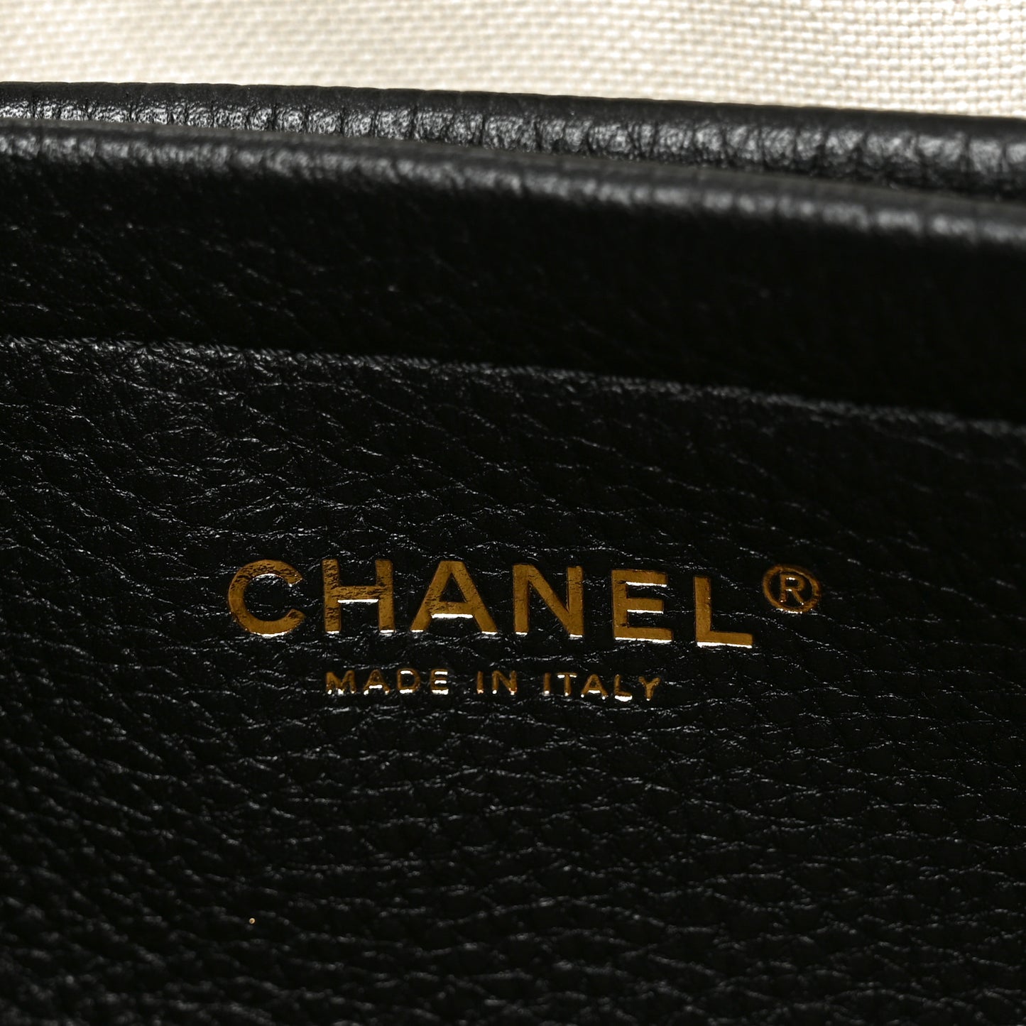Grained Calfskin Urban Essentials Small Shopping Bag Black