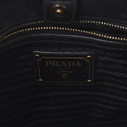 Prada Vitello Shine Top Handle Bag Black 8 of 9