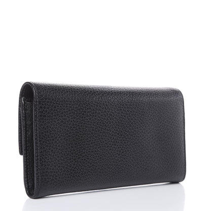 Gucci Dollar Calfskin Swing Continental Wallet Black 3 of 8