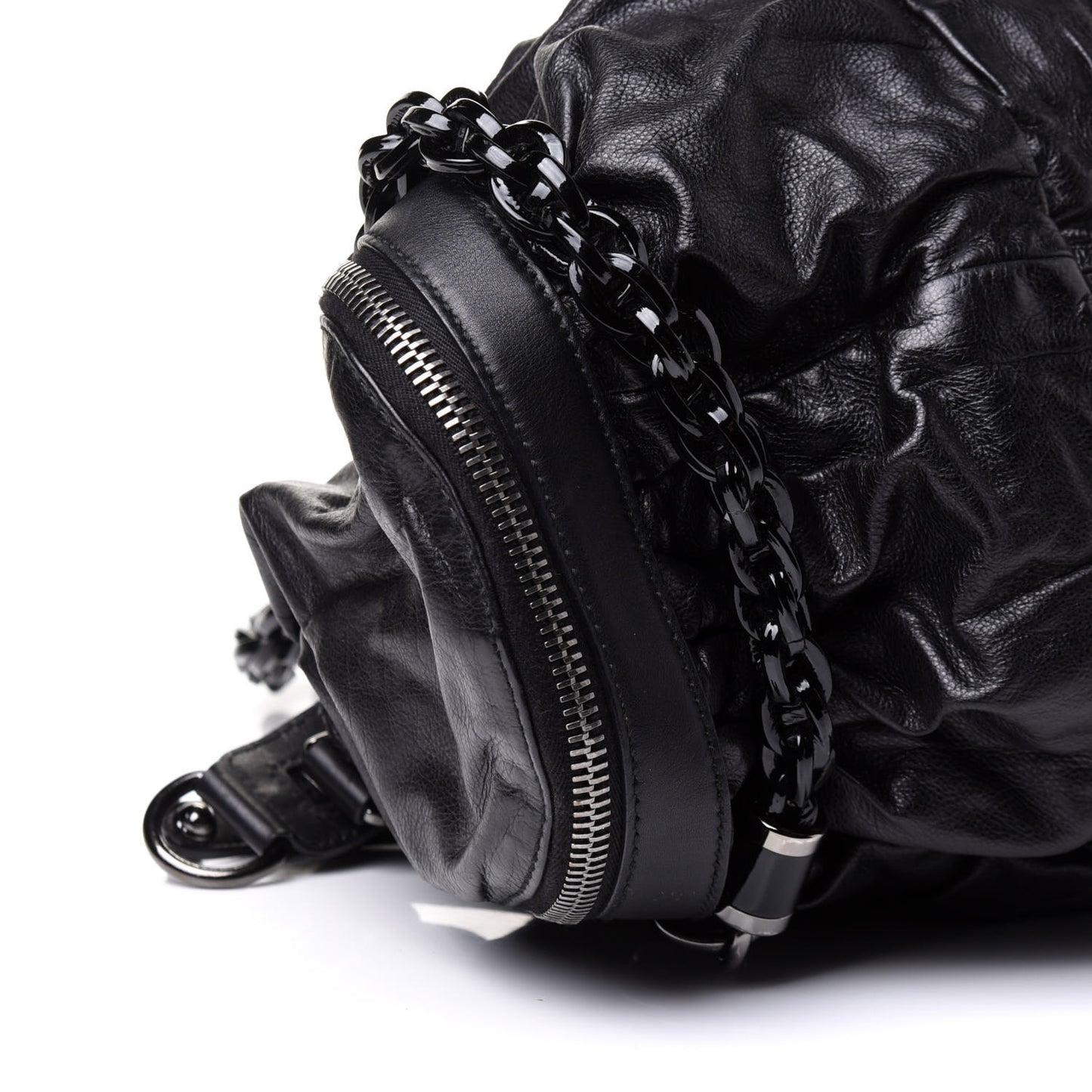 Calfskin Medium Galaxy Satchel Black