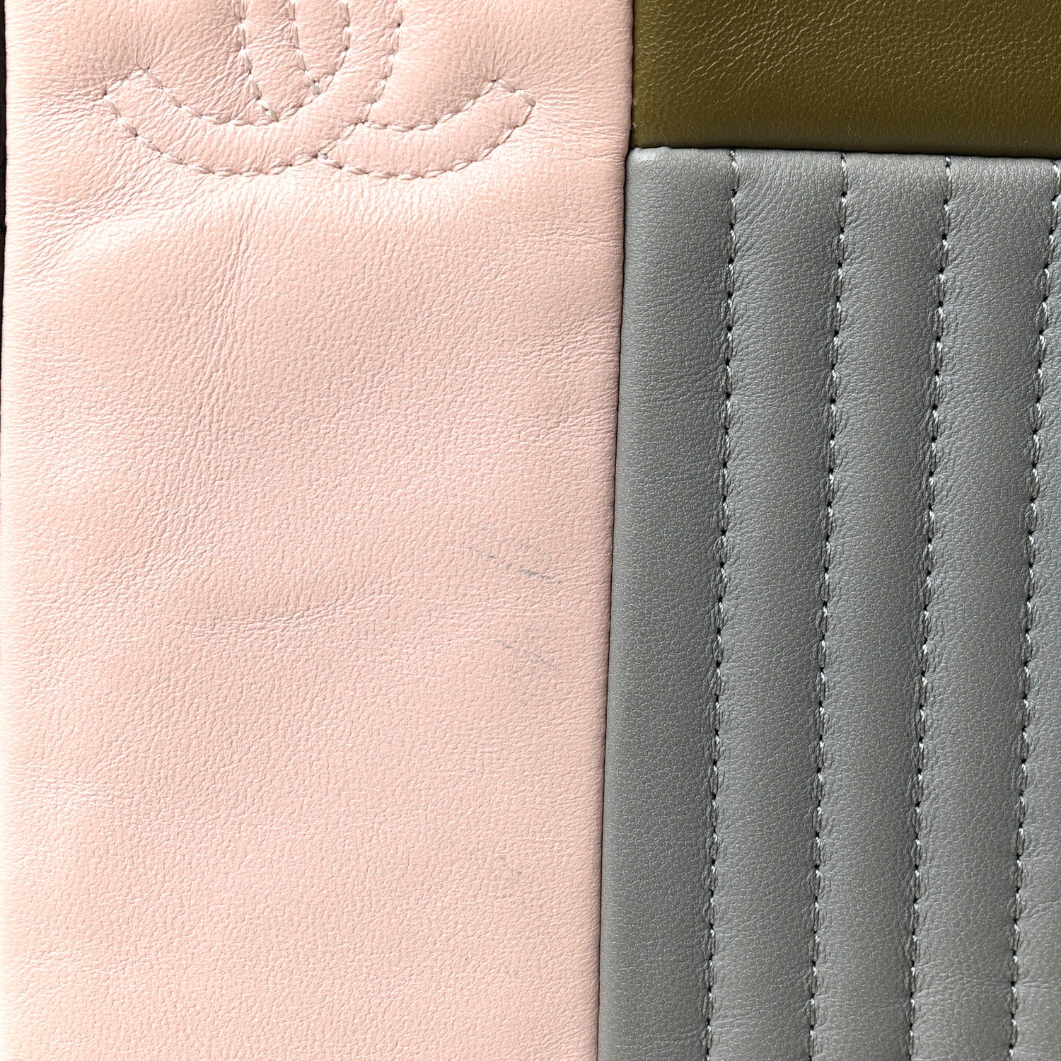 Chanel Lambskin Patchwork Large Cosmetic Case Multicolor 12 of 13