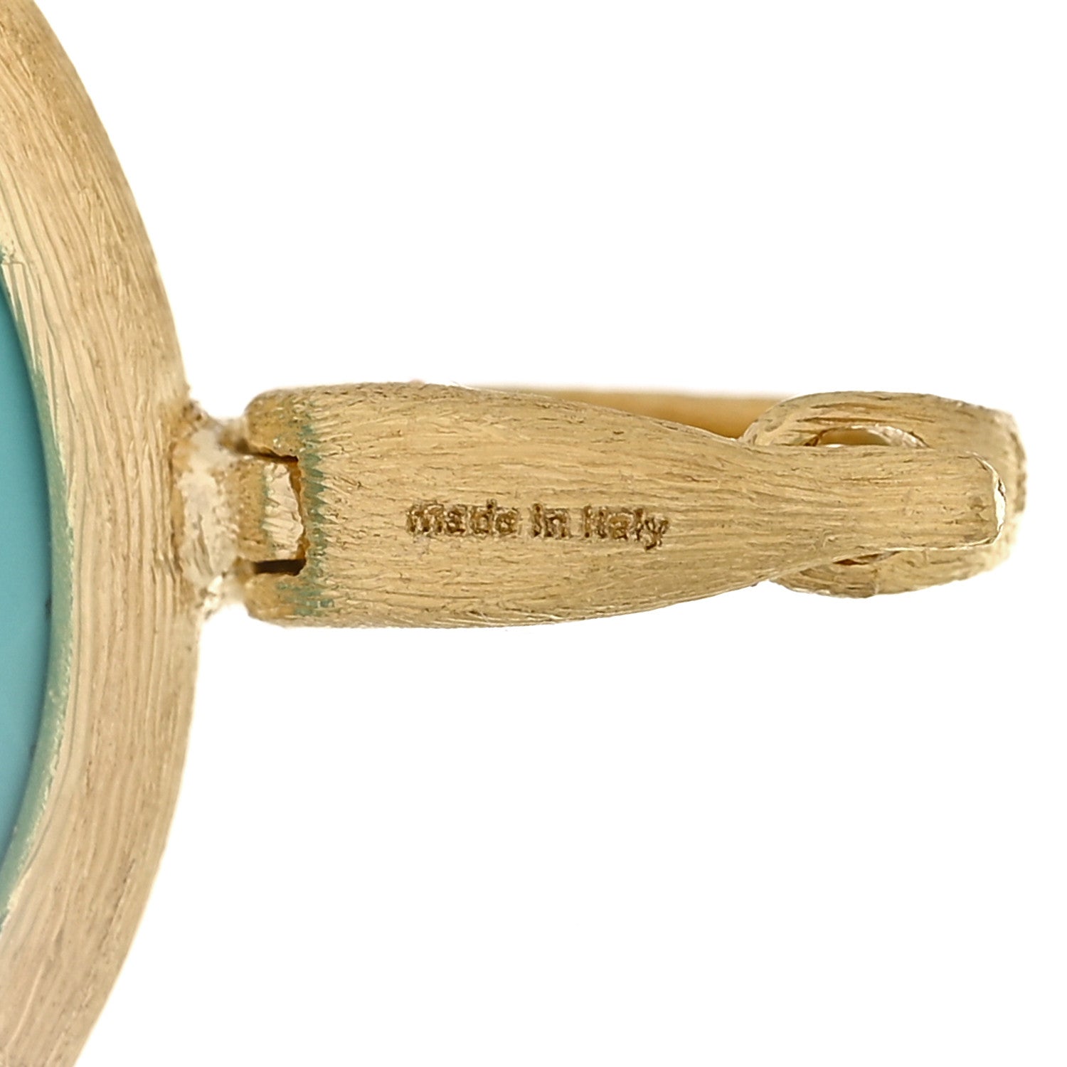 Marco Bicego 18K Yellow Gold Turquoise Jaipur Pendant 4 of 4