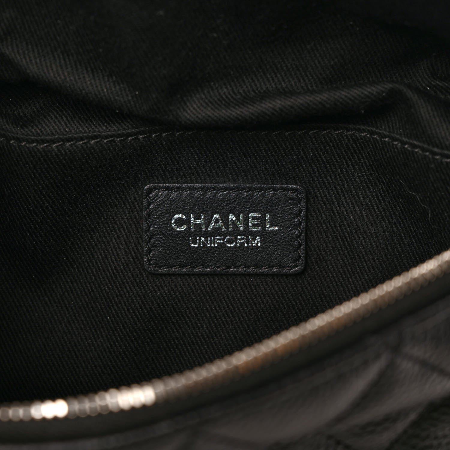 Chanel Grained Calfskin Quilted Waist Belt Bag Black 6 of 9